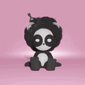 Afro Panda sharing a story